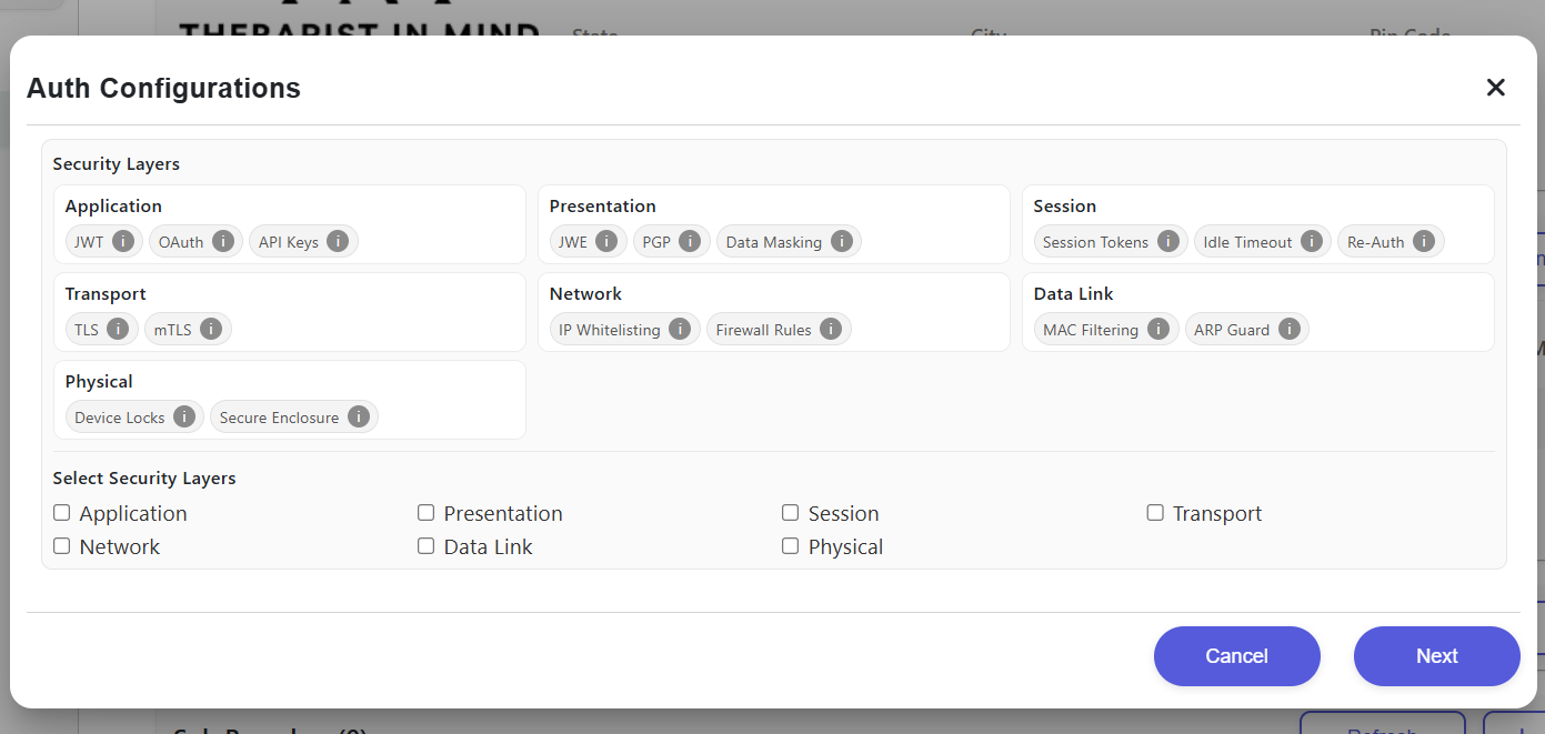 Advanced Security Screen